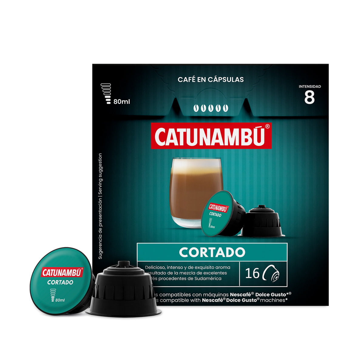 Cápsulas de café Cortado (16 caps.) · Compatibles Dolce Gusto®